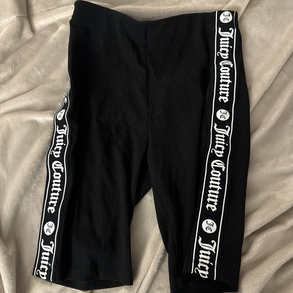 Juicy Couture Black Leggings with Logo Trim